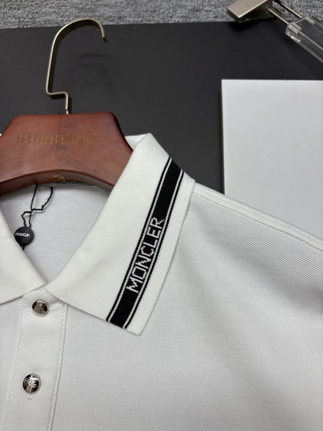 MONCLER New Arrival Polo Same Style 260 ， Factory New Arrival Versatile : Black White Royal Blue Size：M-3XL